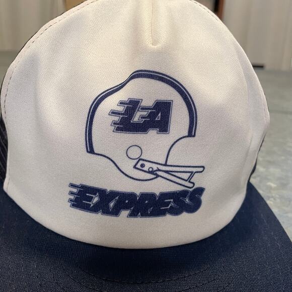 Vintage NWT LA Express USFL Snapback Hat 80s Los Angeles California Football USA - Picture 2 of 11
